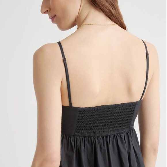 Quince - 100% Organic Cotton Sleeveless Maxi Dress in Black - Picture 5 of 9